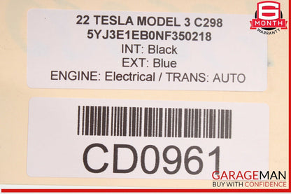 17-23 Tesla Model 3 Rear Stabilizer Sway Anti Roll Bar OEM