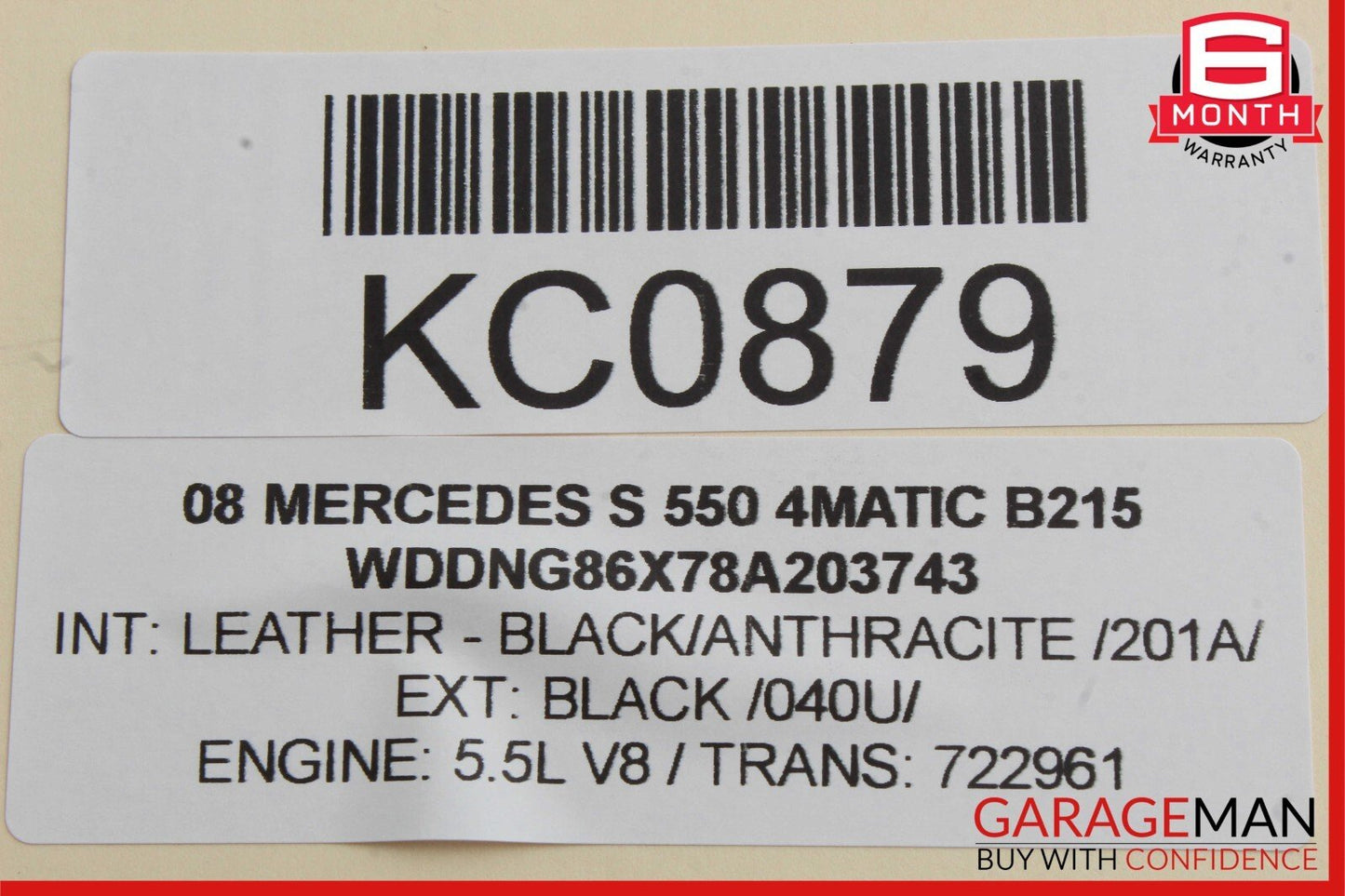 07-09 Mercedes W221 S550 4MATIC Front Left Side Seatbelt Seat Belt Retractor OEM