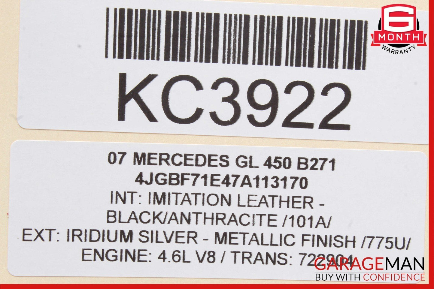 03-12 Mercedes X164 GL450 E350 Under Seat Control Module Front Right Side OEM