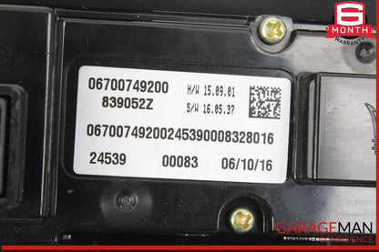 14-17 Maserati Ghibli Center HVAC Heater AC A/C Climate Control Switch Panel