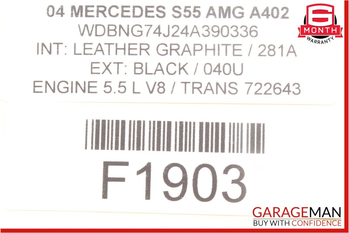 00-06 Mercedes W220 S430 S55 AMG Front Left Side Seat Computer Control Module