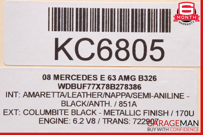 03-09 Mercedes W211 E63 AMG E350 E550 Rear Left Driver Door Control Module OEM