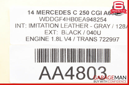 08-14 Mercedes W204 C300 RWD Front Left Side Wishbone Curved Control Arm