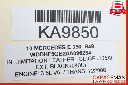 10-13 Mercedes W212 E350 E400 E63 AMG Front Left Exterior Door Handle Black