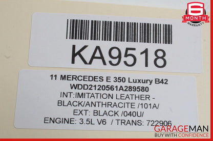 10-16 Mercedes E250 E400 E350 Front Left Door Panel Tweeter Speaker Cover Black