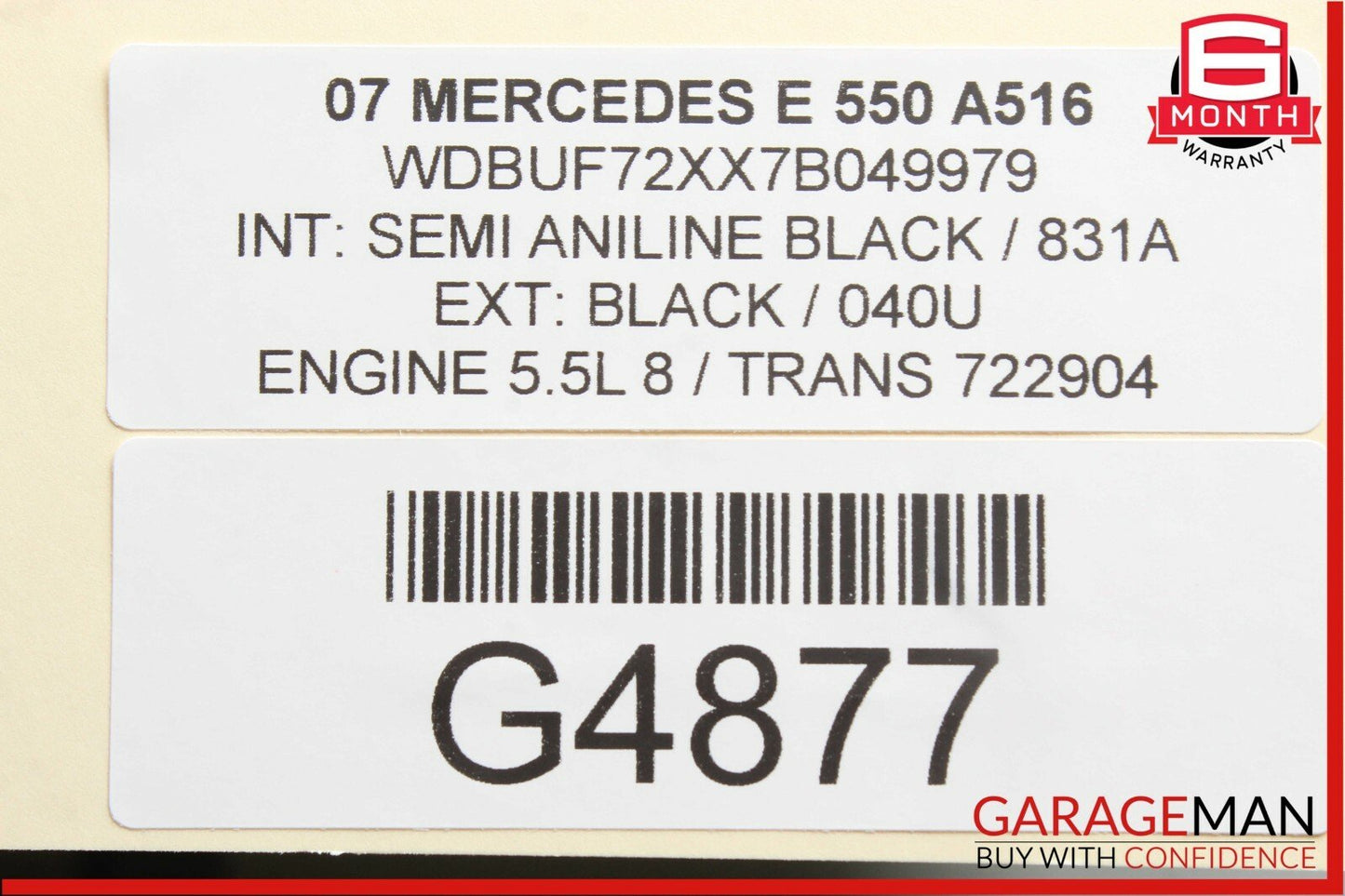 07-11 Mercedes W211 E550 CLS550 Body Control Module Unit BCM 2115455232 OEM