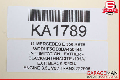 10-13 Mercedes W212 E350 E400 Front / Rear Right Exterior Door Handle Black
