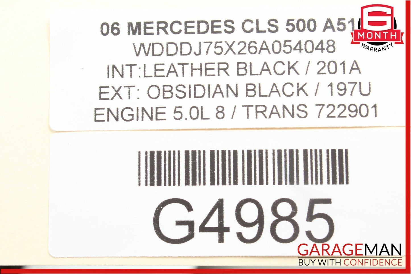 06-09 Mercedes CLS500 E500 Front Right Side Seatbelt Seat Belt Retractor Black
