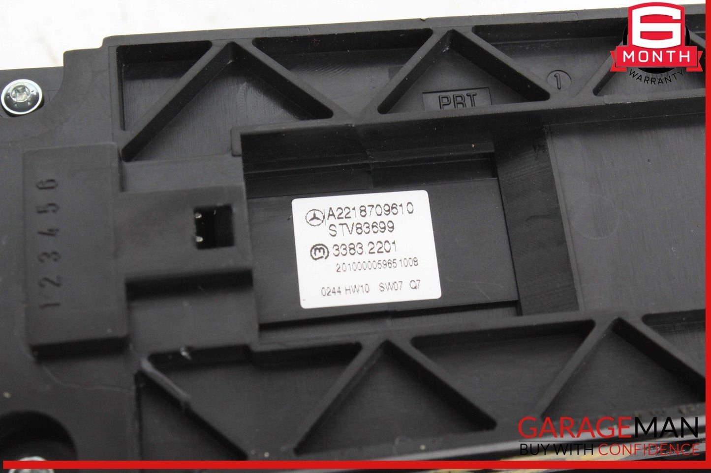 10-13 Mercedes W221 S550 S450 Rear Right Side Window Control Switch Black OEM
