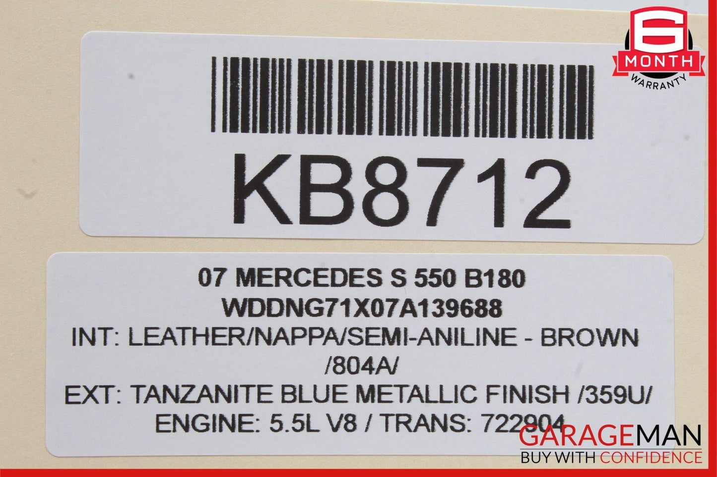 07-09 Mercedes W221 S550 CL600 Bluetooth Mobile Cell Phone Control Module OEM