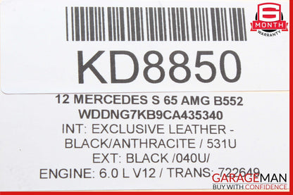 07-14 Mercedes W221 S65 AMG S500 Dynamic Seats Seat Pressure Vacuum Tank OEM