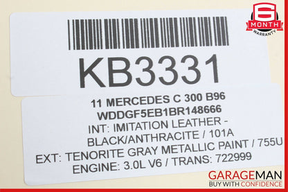 08-14 Mercedes W204 C300 C350 Front Left Side Sun Visor Sunvisor Shade Cover OEM