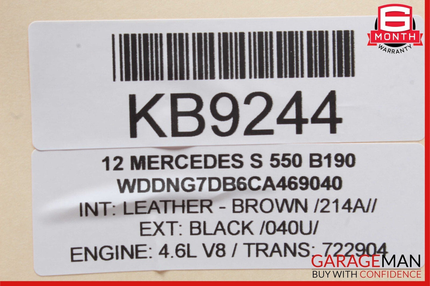07-13 Mercedes W221 S550 S63 AMG Rear Left or Right Side Door Control Module