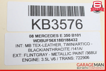 03-09 Mercedes W211 E350 E550 Rear Right Side Exterior Door Handle Flintgray
