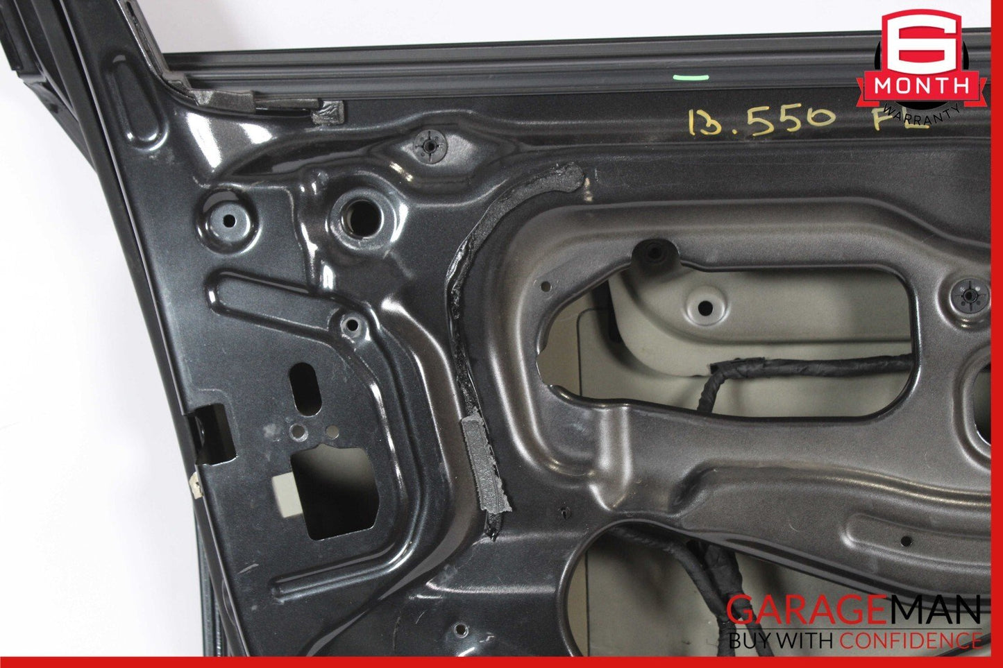 11-16 BMW 550i 535i 528i Front Left Driver Side Door Shell Panel Black OEM