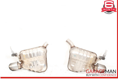 13-17 Audi Q5 Right & Left Side Exhaust Muffler Tail Pipe Set of 2 Pc OEM