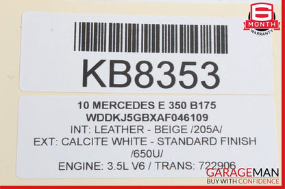 08-17 Mercedes W204 C350 C300 E350 E250 Trunk Lid Latch Lock Actuator Assembly