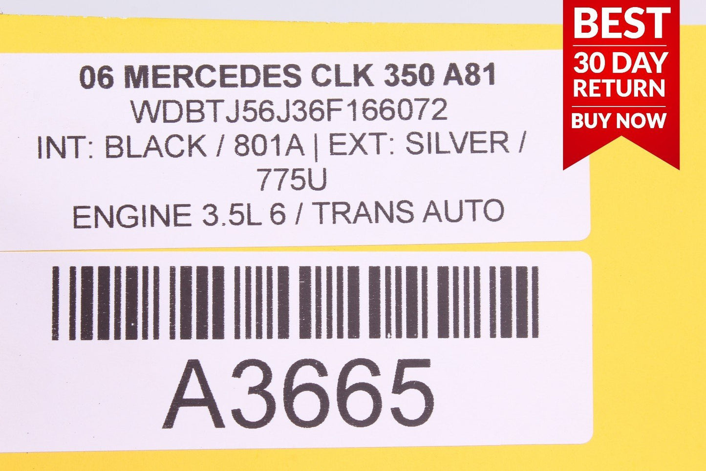 03-09 Mercedes W209 CLK350 4 Spoke Drivers Steering Wheel Assembly Black A81 OEM