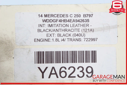 12-15 Mercedes W204 C250 SLK250 Intercooler Air Cooler Radiator 2045000100 OEM