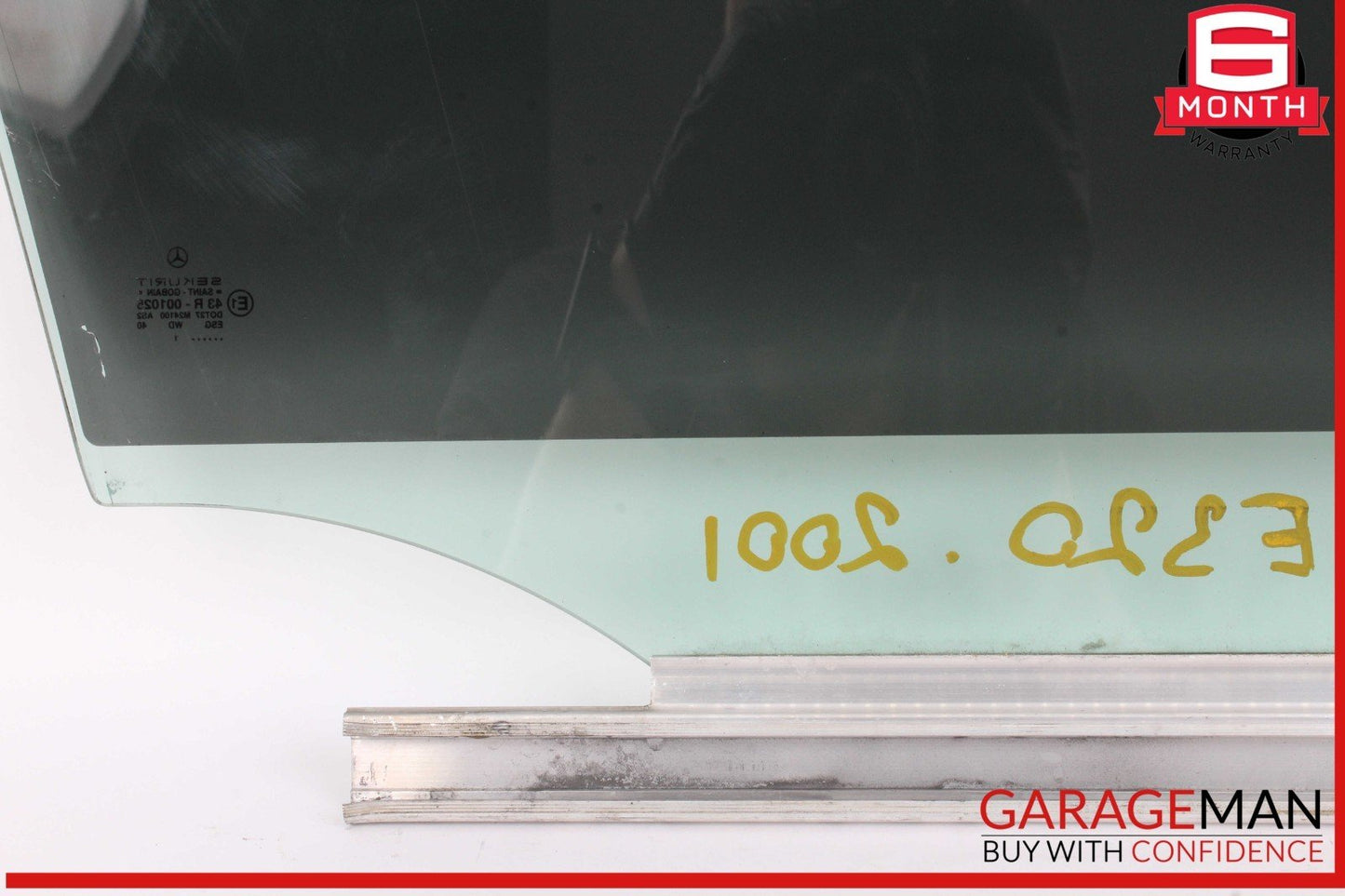 96-03 Mercedes W210 E320 Front Left Driver Side Door Window Auto Glass OEM