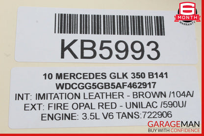 08-12 Mercedes X204 GLK350 C250 Driving Steering Wheel Black 2044603203 OEM
