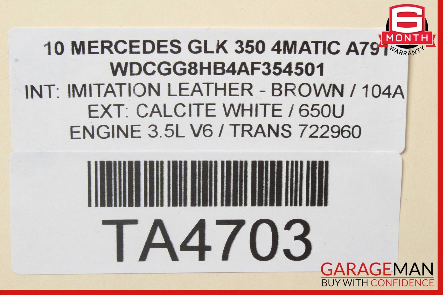 08-14 Mercedes X204 GLK350 C300 C350 Engine Water Cooling Radiator 2045000403