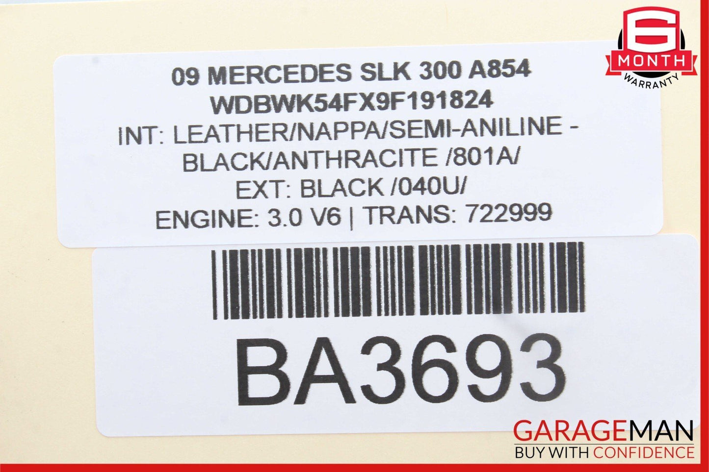 09-11 Mercedes R171 SLK300 SLK350 ABS Anti Lock Brake Pump ESP Module Unit OEM