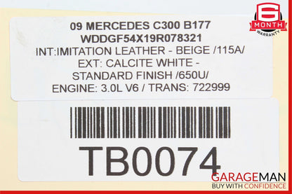 06-10 Mercedes CLK350 E350 C300 Front Right Side Engine Timing Chain Cover Plate