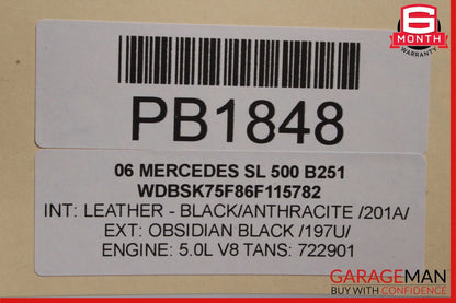03-06 Mercedes R230 SL500 SL55 AMG Power Steering Rack And Pinion OEM