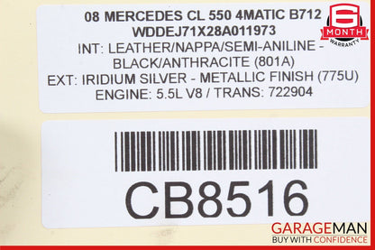 07-14 Mercedes W221 S550 S400 CL550 Rear Left Side Lower Thrust Control Arm
