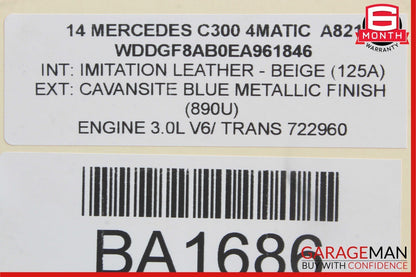 08-14 Mercedes W204 C300 C350 Front Right Door Control Module 2189001501 OEM