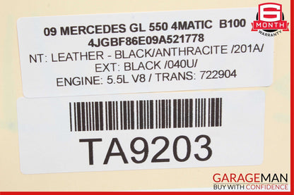 06-12 Mercedes X164 GL550 4Matic Rear Left & Right Shock Strut Set w/ ADS OEM