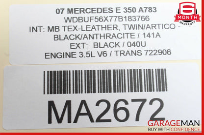 03-09 Mercedes W211 E350 E63 AMG Rear Left Driver Side Door Control Module Unit