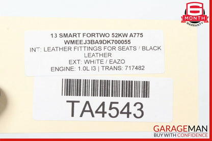 08-14 Smart Fortwo W451 Front Dash Dashboard Trim Cover Panel Assembly Black