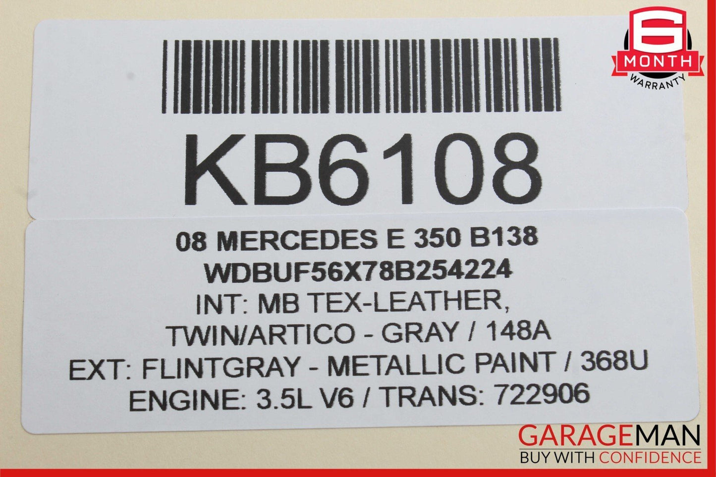 05-11 Mercedes W211 E350 C350 Engine Upper Oil Sump Baffle Pan 2720142102 OEM