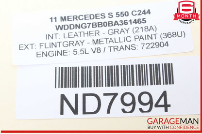 07-13 Mercedes W221 S550 S350 Center Dash Air AC A/C Heater Vent 2218300954 OEM