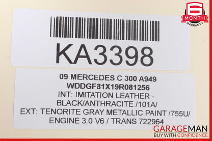 08-14 Mercedes W204 C350 C300 C63 AMG Rear Left Side Exterior Door Handle Gray
