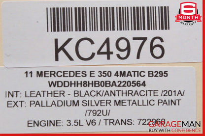 10-14 Mercedes W212 E350 4MATIC Rear Right Side Door Window Regulator Motor OEM