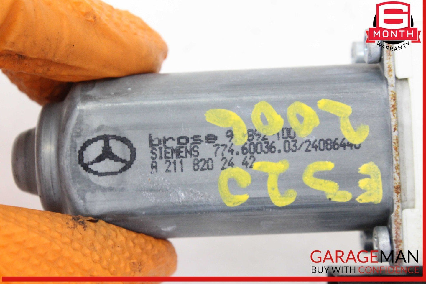 03-09 Mercedes W211 E320 CDI Rear Right Side Door Window Regulator Motor OEM