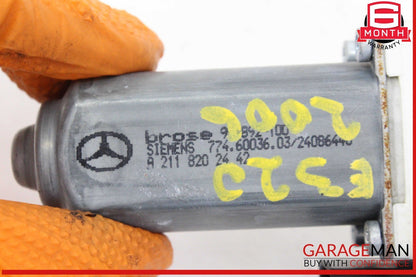 03-09 Mercedes W211 E320 CDI Rear Right Side Door Window Regulator Motor OEM