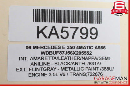 03-09 Mercedes W211 E350 4Matic Rear Left Side Door Control Module OEM