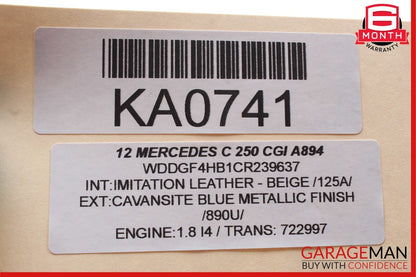 12-14 Mercedes W204 C250 AC A/C Heater Climate Temperature Control Switch Beige