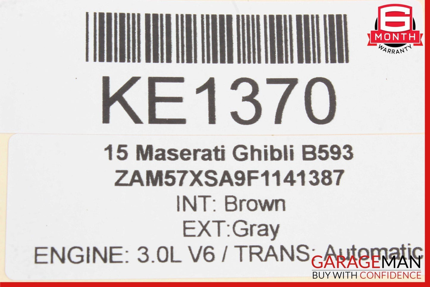 14-17 Maserati Ghibli Rear Right Passenger Side Door Lock Latch Actuator OEM