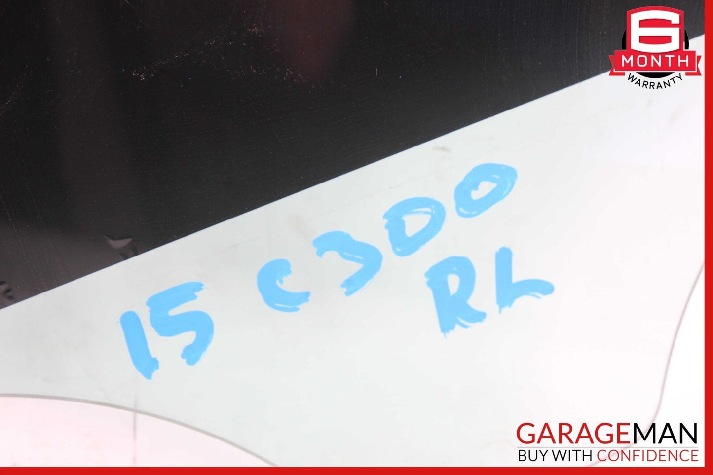15-21 Mercedes W205 C300 C400 Rear Left Driver Side Door Window Glass OEM