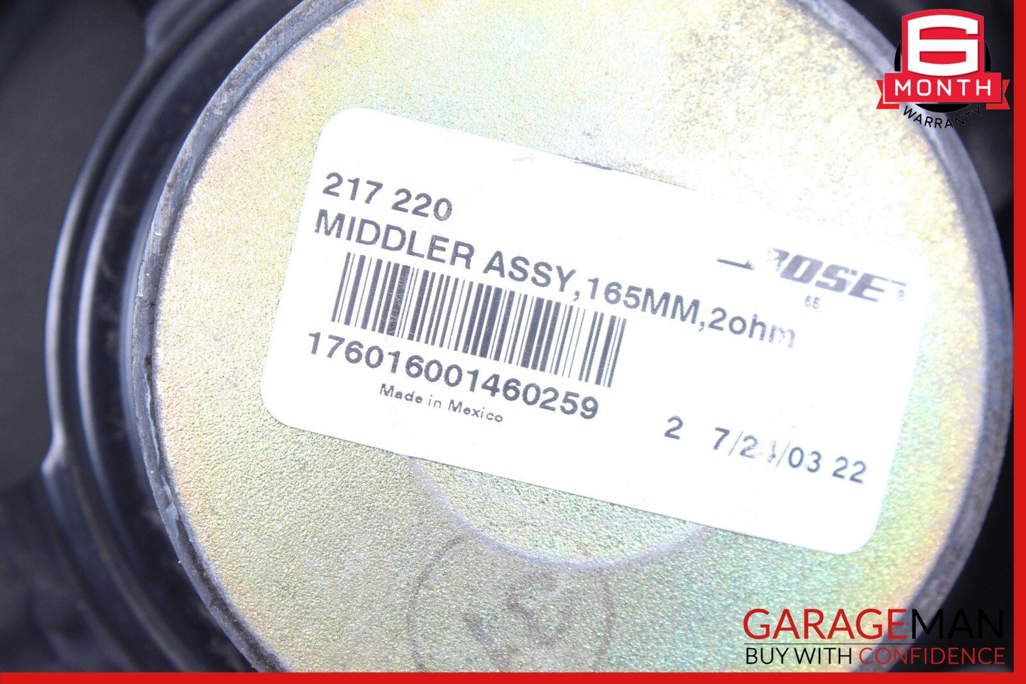 03-08 Mercedes R230 SL500 SL600 SL55 AMG Bose Right Door Sound Audio Speaker