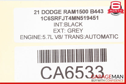 19-23 Dodge Ram 1500 Left Driver Side B Pillar Trim Cover Black 6DQ05TRMAG OEM