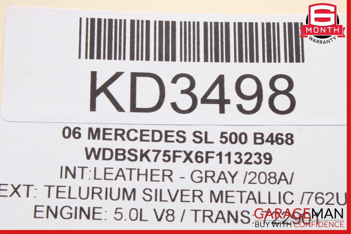 03-12 Mercedes R230 SL500 SL550 SL55 AMG Front Right Side Door Control Module