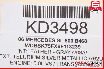 03-12 Mercedes R230 SL500 SL550 SL55 AMG Front Right Side Door Control Module