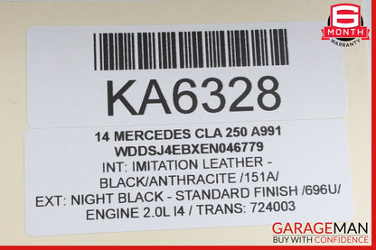 14-18 Mercedes W117 CLA250 Relay Fuse Box Control Module OEM