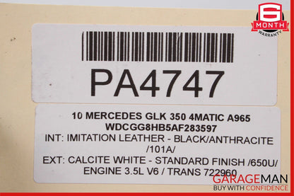 10-15 Mercedes X204 GLK350 Front Subframe Sub Frame Engine Crossmember Bar